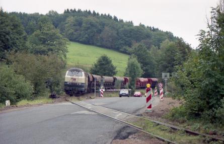08.09.2000 Bahnübergang über die B 54 bei Bollwerk