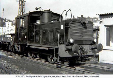März 1965 im Güterbahnhof Stuttgart Hbf