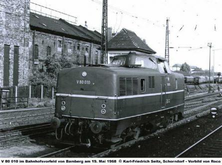 19.05.1968 im Bahnhofsvorfeld von Bamberg