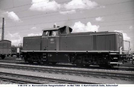 Mai 1965 in Kornwestheim Rangierbahnhof