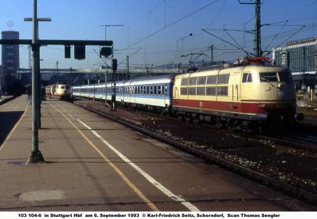 06.09.1993 in Stuttgart Hbf