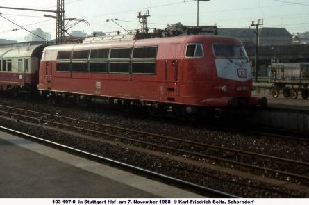 07.11.1988 in Stuttgart Hbf