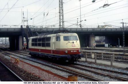 17.04.1993 beim Bw München Hbf
