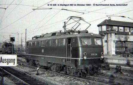 Oktober 1965 in Stuttgart Hbf