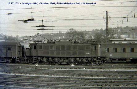 Oktober 1964 in Stuttgart Hbf