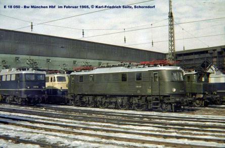 Februar 1965 im Bw München Hbf