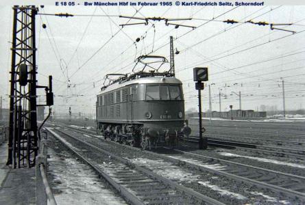 Februar 1965 im Bw München Hbf
