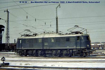 Februar 1965 im Bw München Hbf