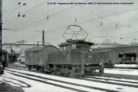 Februar 1965 in Augsburg Hbf