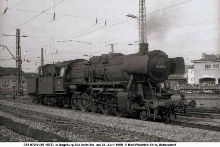 24.04.1969 in Augsburg Süd beim Bw