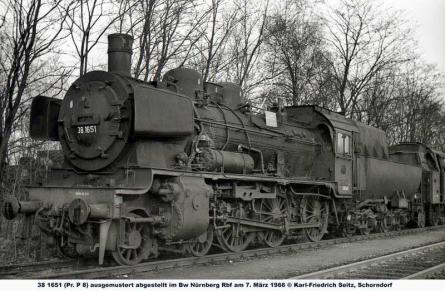07.03.1966 im Bw Nürnberg Rbf