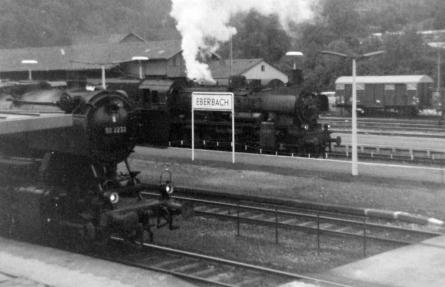 September 1966 Bahnhof Eberbach-Neckar 