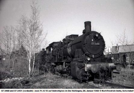 20.01.1968 auf Schrottgleis im Bw Haltingen