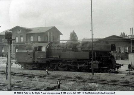 04.07.1971 im Bw Halle P